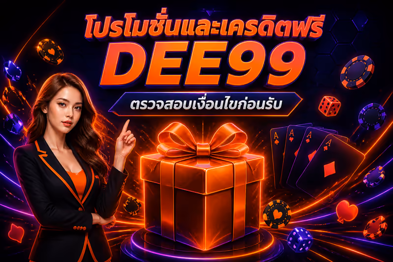 โปรโมชั่นและเครดิตฟรี DEE99 ตรวจสอบเงื่อนไขก่อนรับ